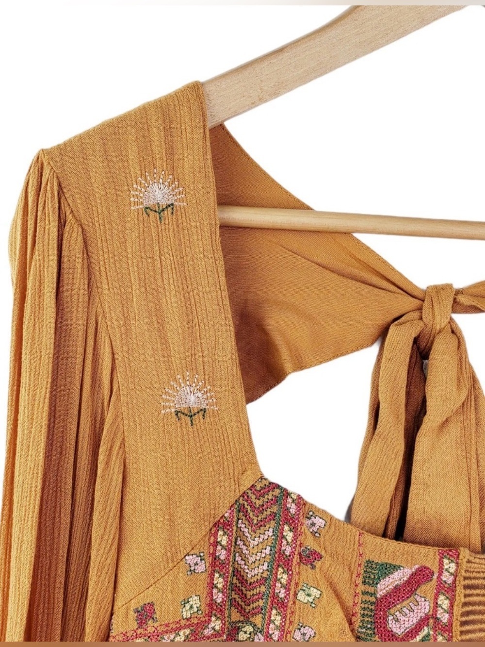 Free People Geo Rhiannon Embroidered Mini Dress Size Small - Picture 11 of 14